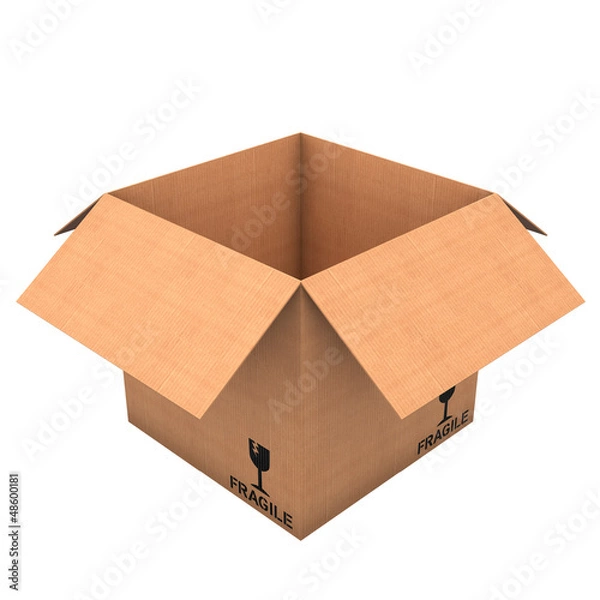 Fototapeta 3D Karton - Weißer Hintergrund