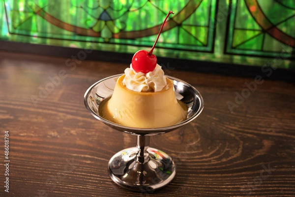 Obraz 喫茶店のプリン
