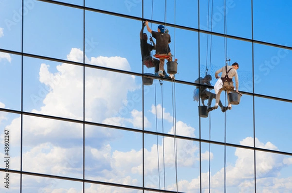 Fototapeta Window cleaners