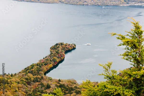 Obraz 紅葉する出島