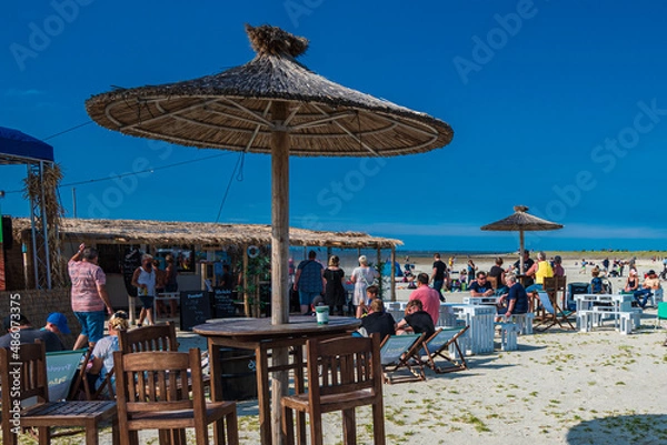 Fototapeta Strandbar Bensersiel Ostfriesland