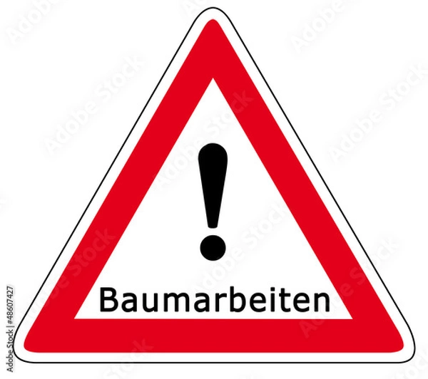 Obraz Vorsicht Baumarbeiten