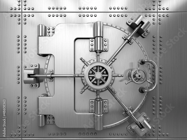 Obraz Drzwi do skarbca bankowego