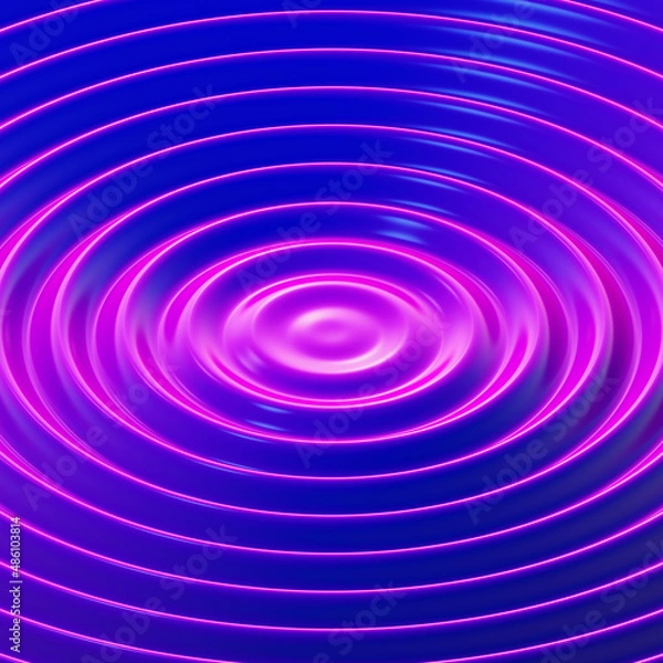 Obraz Pink and Blue 3D Ripples
