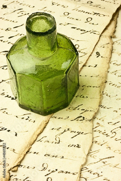 Obraz Manoscritto e calamaio