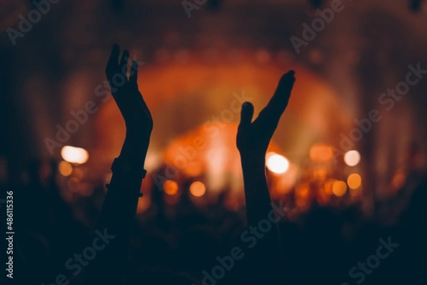 Fototapeta Klatschende Hände bei einem Konzert