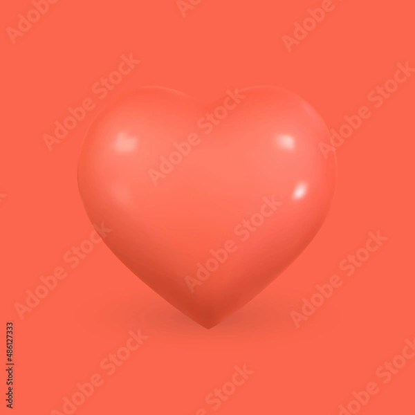 Obraz Heart Icon. Valentine's Day.Heart background.Vector Illustration