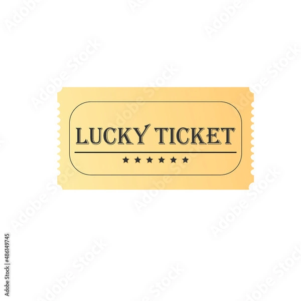 Fototapeta admit one ticket