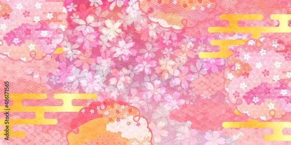 Fototapeta 桜　春　花　背景
