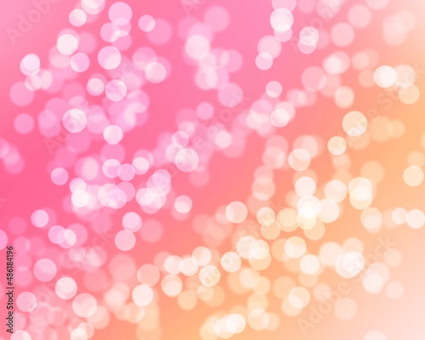Fototapeta Abstract blur beautiful pink and orange color background