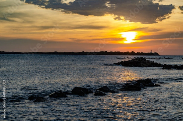 Obraz Sunset in Corinto, Nicaragua