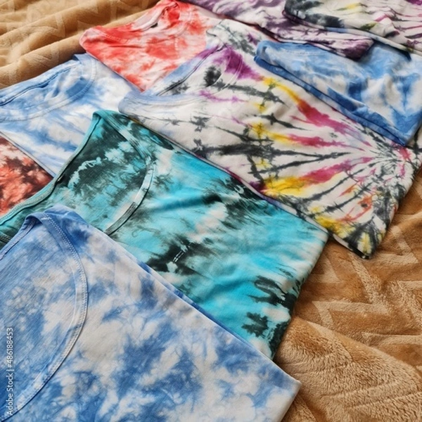 Obraz Tie Dye tees 