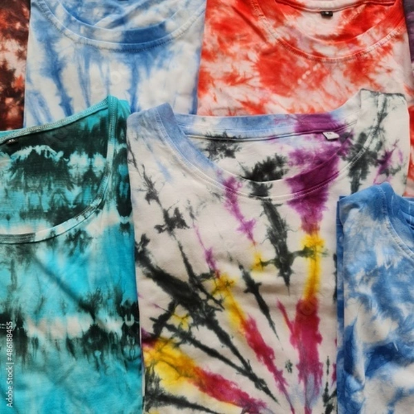 Obraz Tie Dye tees 