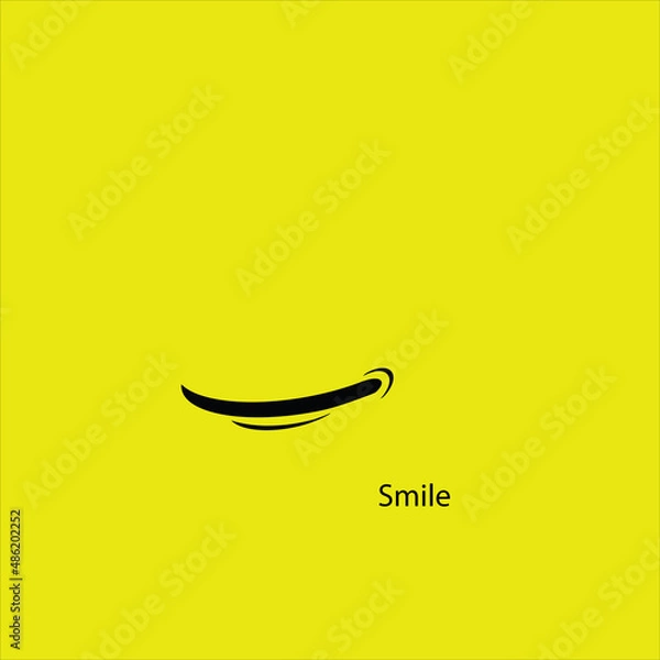 Fototapeta Smile icon Logo Vector Template Design