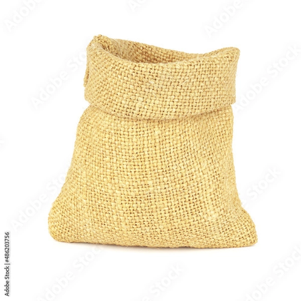 Obraz empty sack bag isolated on white background