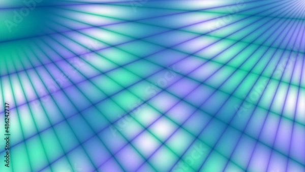 Fototapeta Abstract geometric background with blurred intersecting rays forming a grid. 16:9 Aspect Ratio. Design layout for video backdrop, poster, web, card, booklet or others. Vector illustration.