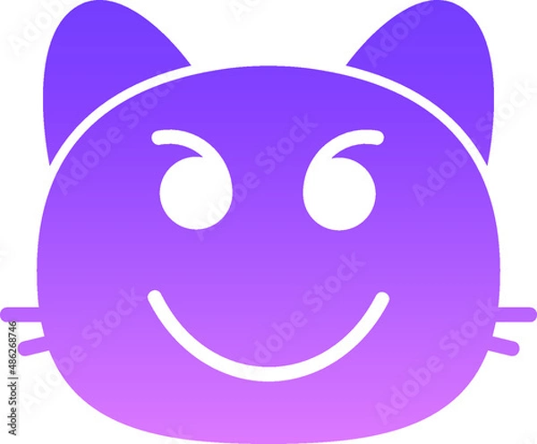 Obraz cat devil II Glyph Gradient