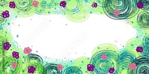Fototapeta spring floral background