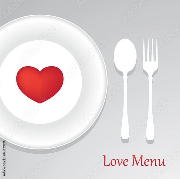 Fototapeta love-menu-for-you