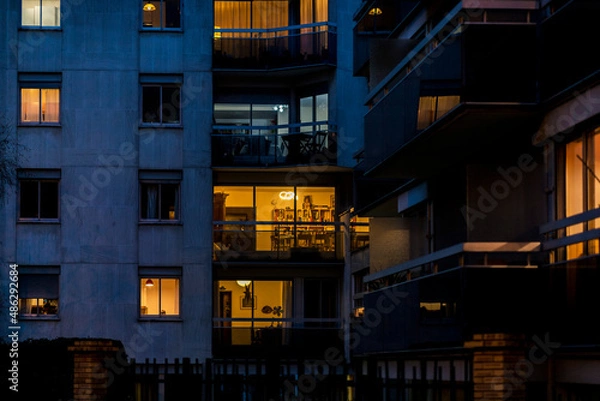 Fototapeta Un soir au Buttes Chaumont