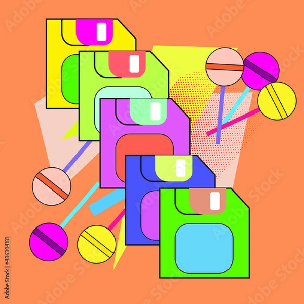 Obraz cute stuff in the 90s