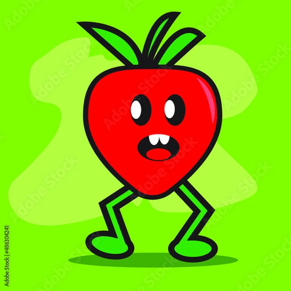Obraz fresh fruit cute icon