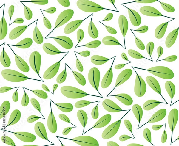Fototapeta Bright green leaf pattern. suitable as background