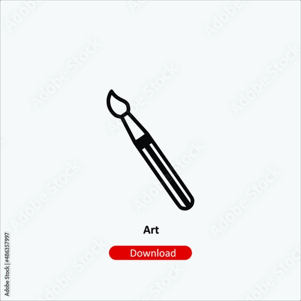 Obraz Art - icon vector icon. Editable stroke. Linear style sign for use web design and mobile apps, logo. Symbol illustration. Pixel vector graphics - Vector