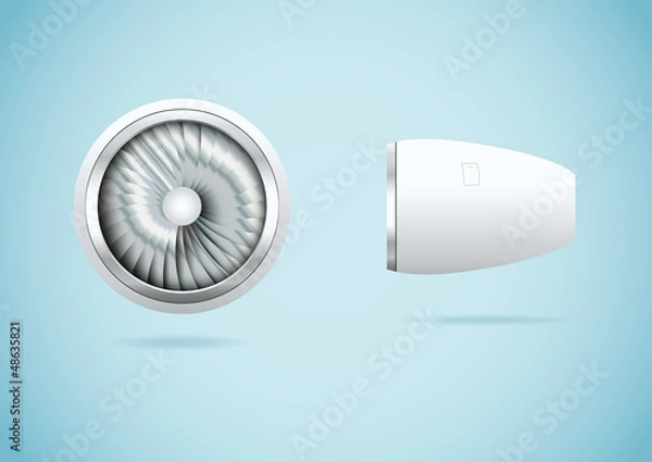 Fototapeta Jet engine