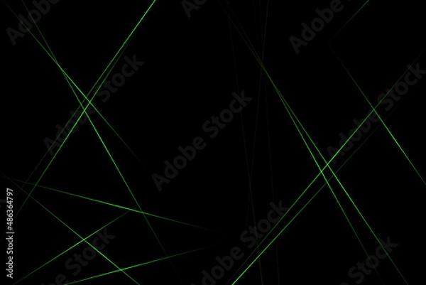 Fototapeta Abstract black with green lines, triangles background modern design. Vector illustration EPS 10.