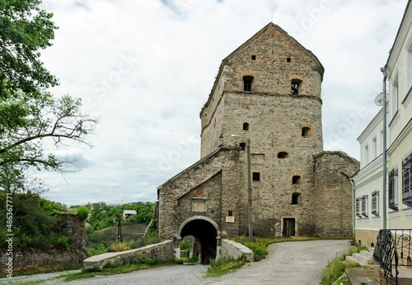 Fototapeta The Stephen Bathory Gate in Kamianets-Podilskyi town in Ukraine