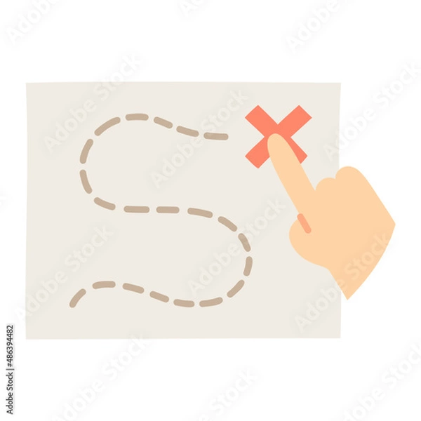 Fototapeta Treasure Map