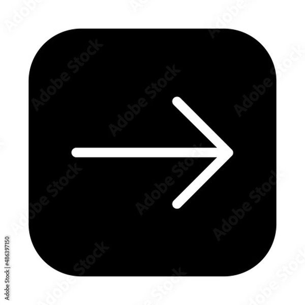 Obraz right icon - solid style