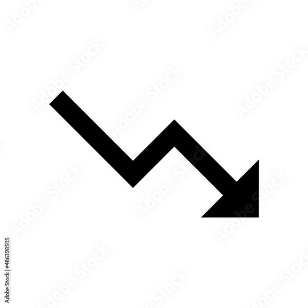 Obraz down icon - outline style