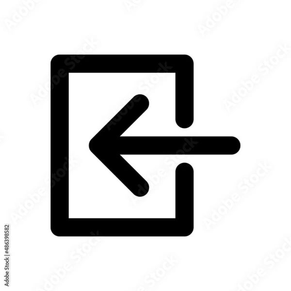 Obraz login icon - outline style