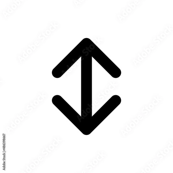 Fototapeta up and down icon - outline style