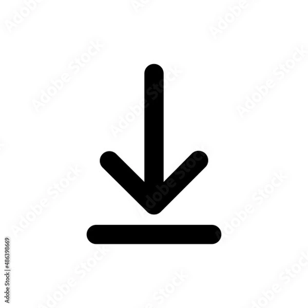 Obraz download icon - outline style