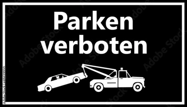 Fototapeta Parken verboten