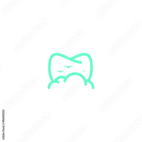 Fototapeta Dental Cloud Logo Simple
