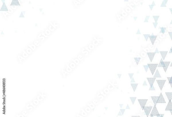 Obraz Light BLUE vector backdrop with lines, circles.