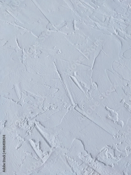 Fototapeta grey textured decorative stucco background with place for text