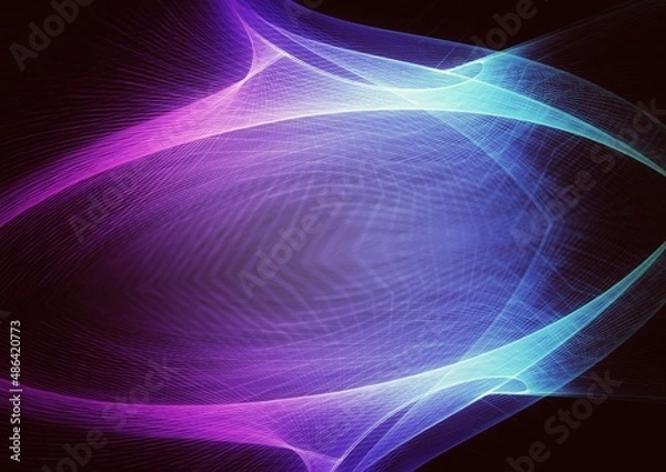 Fototapeta 虹色の光が渦巻く抽象的な背景