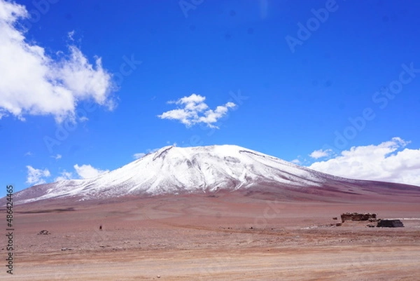 Obraz 南米チリ旅行で見た青空と山の風景