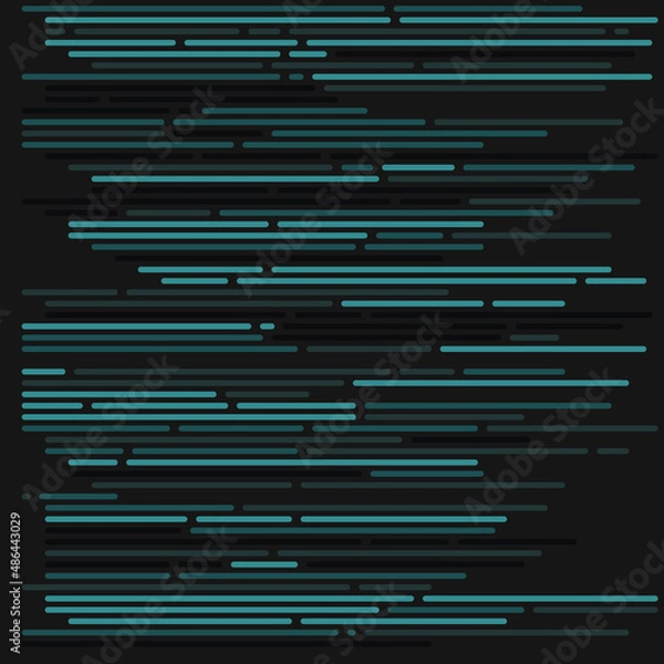 Fototapeta Code on screen vector illustration, flat cartoon coding lines simulation