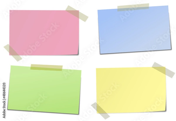 Fototapeta Post It Zettel  #130118-svg04