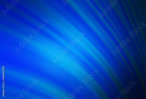 Fototapeta Dark BLUE vector abstract blurred background.