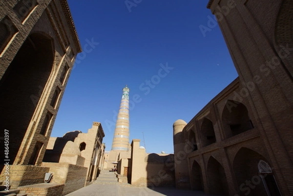 Obraz ウズベキスタン・ヒヴァ イチャン カラの城壁