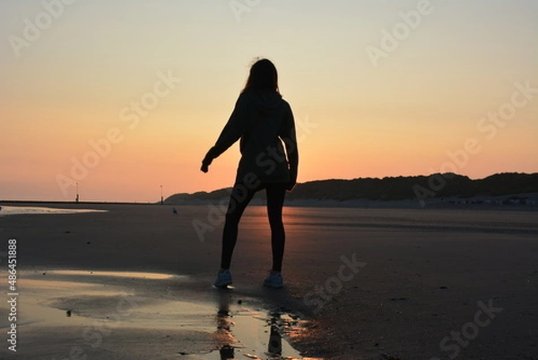 Obraz silhouette, sea 