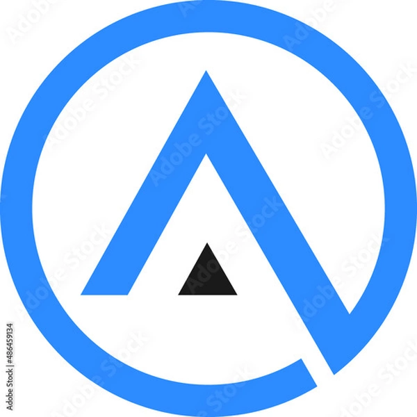 Obraz A letter logo design