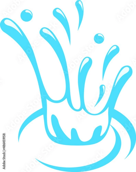 Obraz Dropping water logo design